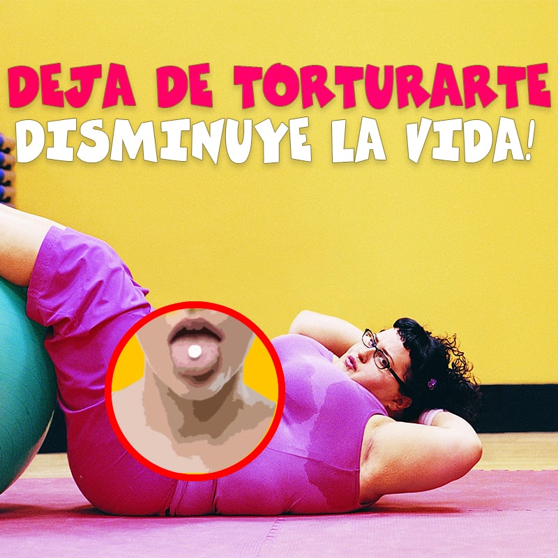 La chica pierde peso sin hacer ejercicio.