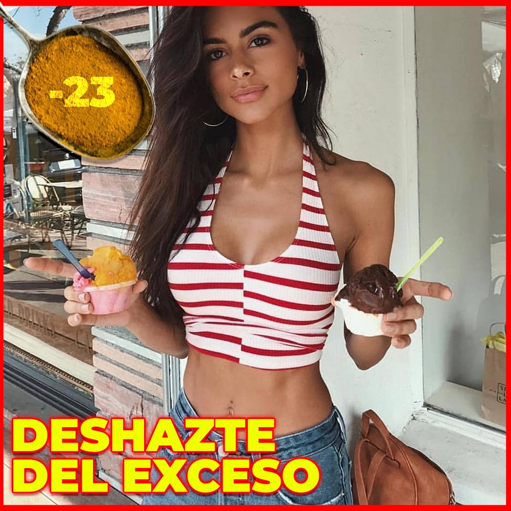 La niña no se priva de dulces.